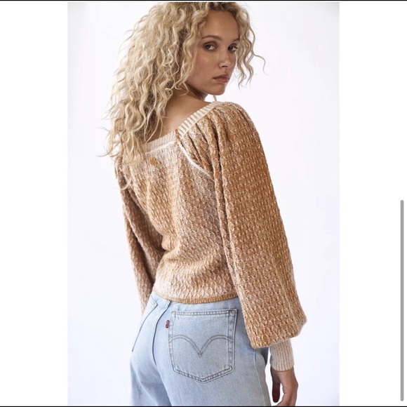 Free people Olivia Pullover toast knit large - Picture 10 of 10